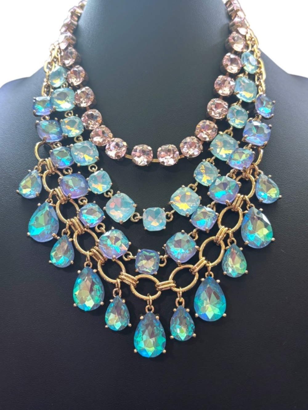 Fashion Statement Mermaid And Gold Tone Necklace NWT - Picture 2 of 4